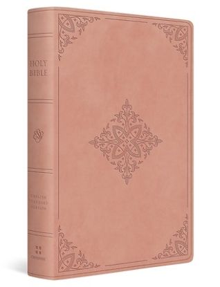 Picture of ESV Giant Print Value Thinline Bible (Trutone, Blush Rose, Fleur-De-Lis Design)