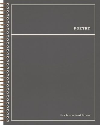 Picture of Niv, Journal the Word Bible, Single-Column, Spiral-Bound Edition, Poetry, Cloth Hardcover Spiral, Gray, Comfort Print