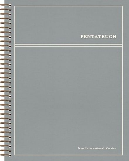 Picture of Niv, Journal the Word Bible, Single-Column, Spiral-Bound Edition, Pentateuch, Cloth Hardcover Spiral, Blue, Comfort Print