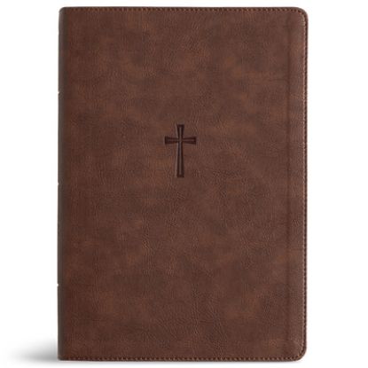 Picture of CSB Super Giant Print Reference Bible, Optimal Type, Digital Study Edition, Brown Leathertouch