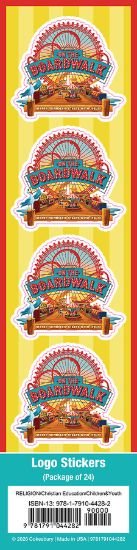 Picture of VBS 2027 On the Boardwalk Logo Stickers (Pkg of 24)