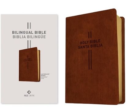 Picture of Bilingual Bible / Biblia Bilingue Nlt/Ntv (Leatherlike, Brown)