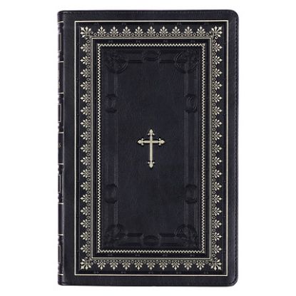 Picture of KJV Deluxe Gift Bible Black Cross Faux Leather