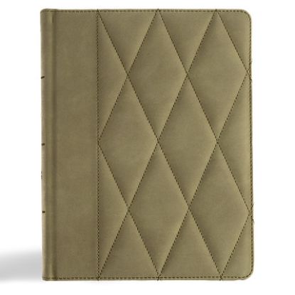 Picture of CSB Notetaking Bible, Large Print Edition, Sage Suedesoft Leathertouch