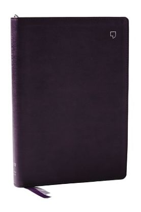 Picture of Net Bible, Large Print Thinline with Cross References, Purple Leathersoft, Comfort Print (Thumb Indexed)
