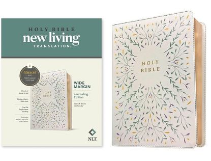 Picture of NLT Wide Margin Bible, Filament Enabled (Leatherlike, Grace & Bloom, Red Letter)