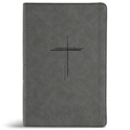 Picture of CSB Personal Size Giant Print Bible, Digital Study Edition, Charcoal Suedesoft Leathertouch, Indexed