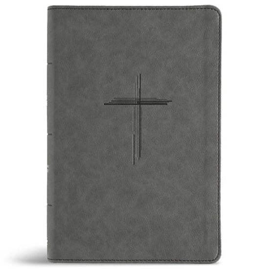 Picture of CSB Personal Size Giant Print Bible, Digital Study Edition, Charcoal Suedesoft Leathertouch