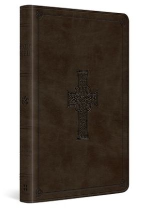 Picture of ESV Large Print Value Thinline Bible (Trutone, Olive, Celtic Cross Design)