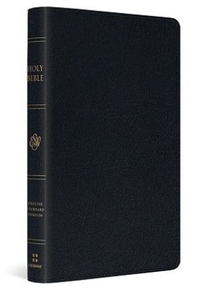 Picture of ESV Large Print Thinline Reference Bible, Red Letter (Genuine Leather, Black)