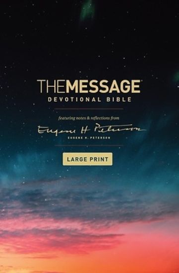 Picture of The Message Devotional Bible, Large Print (Hardcover)