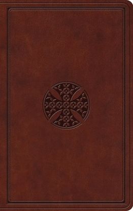 Picture of ESV Value Thinline Bible (Trutone, Brown, Mosaic Cross Design)