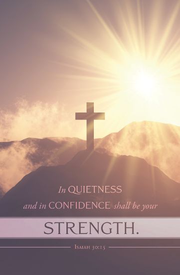 Picture of In Quietness & Confidence Funeral Regular Size Bulletin