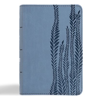 Picture of CSB Large Print Compact Reference Bible, Digital Study Edition, Slate Leathertouch