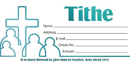 Picture of Value Tithe Acts 20:35 NIV Offering Envelope