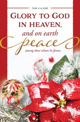 Picture of Christmas Glory to God in Heaven, and on Earth Peace Bulletin