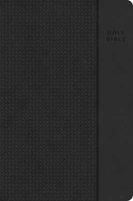 Picture of CSB Large Print Compact Reference Bible, Value Edition, Easy-To-Read Optimal Type, Charcoal Leathertouch
