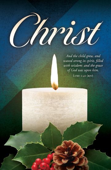 Picture of Advent Christ Luke 2:40 KJV Bulletin