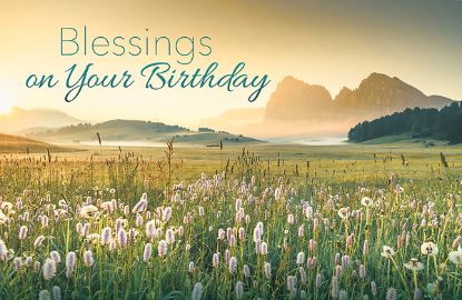 Picture of Adults Birthday Blessings on Your Postcards