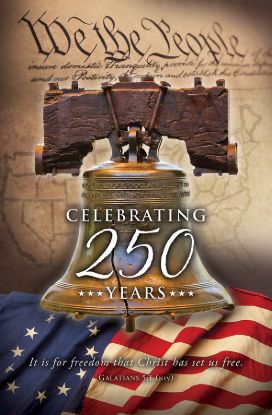 Picture of America's 250th Birthday Patriotic Bulletin