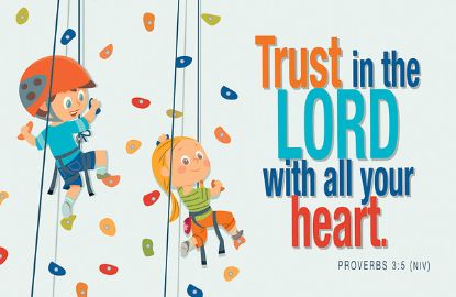 Picture of Kids All Occasion Trust in the Lord Postcards