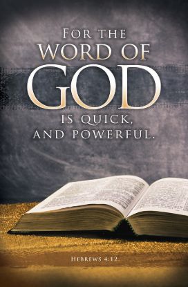 Picture of Inspirational For the Word of God is Quick Bulletin