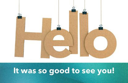Picture of Adults Glad You Were Here Hello! Postcards