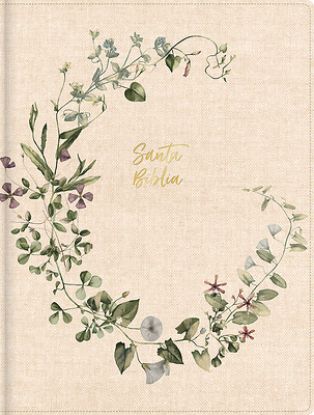 Picture of Rvr 1960 Biblia de Apuntes Edición Ilustrada, Crema Corona Floral, Tela Sobre Tapa Dura