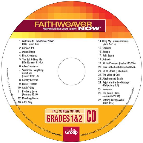 Picture of FaithWeaver NOW Grades 1-2 CD Fall 2026