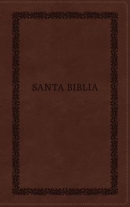 Picture of Biblia Reina-Valera 1960, Tierra Santa, Ultrafina Letra Grande, Leathersoft, Café, Con Cierre