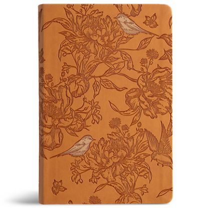 Picture of CSB Large Print Personal Size Reference Bible, Optimal Type, Digital Study Edition, Brown Leathertouch