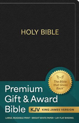 Picture of KJV Holy Bible Premium Gift and Award Bible, Black Imitation Leather