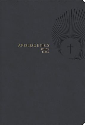 Picture of CSB Apologetics Study Bible, Revised & Updated, Easy-To-Read Optimal Type, Charcoal Leathertouch, Indexed