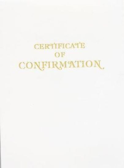 Picture of Contemporary Steel-Engraved Confirmation Certificate (Pkg of 3)