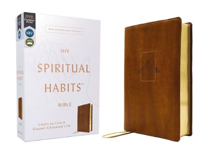 Picture of Niv, Spiritual Habits Bible, Leathersoft, Tan, Red Letter, Comfort Print