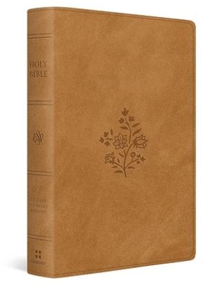 Picture of ESV Giant Print Personal Size Bible (Trutone, Nubuck Caramel, Wildflower Design)
