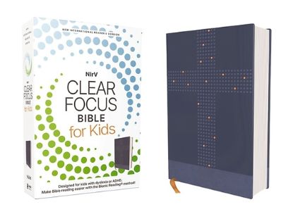 Picture of Nirv, Clear Focus Bible for Kids, Leathersoft, Blue