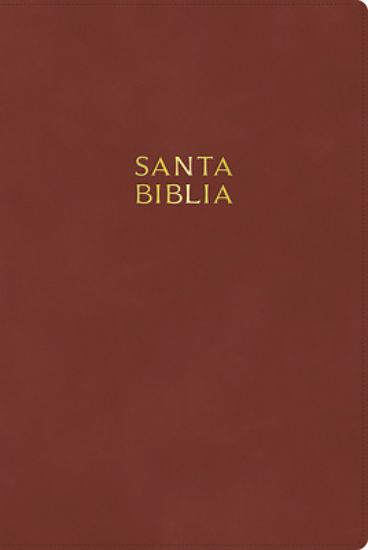Picture of Rvr 1960 Biblia Letra Gigante Cafe Madera Simil Piel