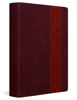 Picture of ESV Giant Print Personal Size Bible, Red Letter (Trutone, Mahogany, Trellis Design)
