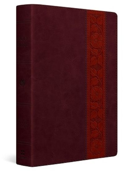 Picture of ESV Giant Print Personal Size Bible, Red Letter (Trutone, Mahogany, Trellis Design)