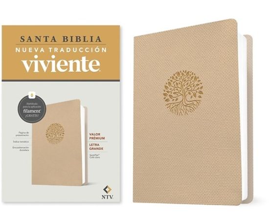 Picture of Biblia Valor Prémium Ntv, Letra Grande Con Filament (Sentipiel, Café Claro)