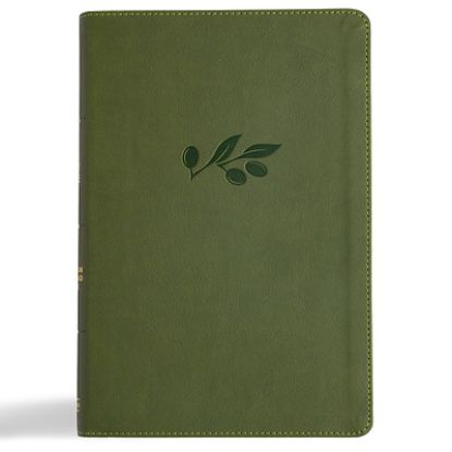 Picture of CSB Giant Print Reference Bible, Digital Study Edition, Olive Leathertouch, Indexed