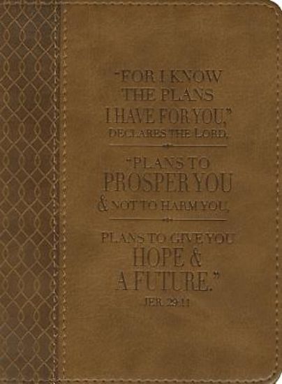 Picture of Brown Lux-Leather Journal Plans Jer 29