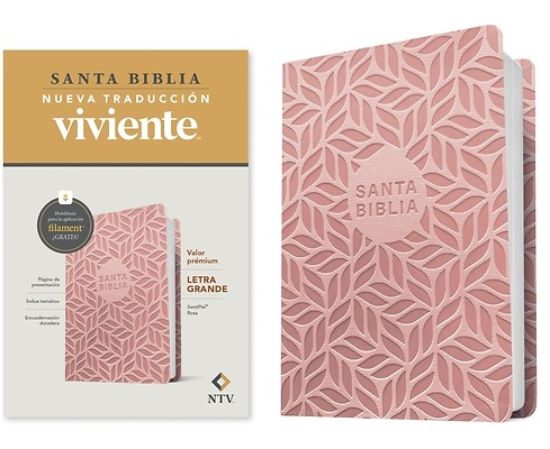 Picture of Biblia Valor Prémium Ntv, Letra Grande Con Filament (Sentipiel, Rosa)