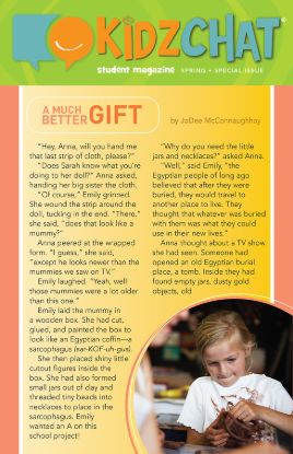 Picture of HeartShaper Middle Elementary Kidz Chat Take Home Papers PK5 Spring