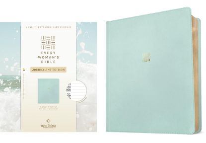 Picture of NLT Every Woman's Bible, Journaling Edition, Filament Enabled (Leatherlike, Seafoam Blue, Red Letter)