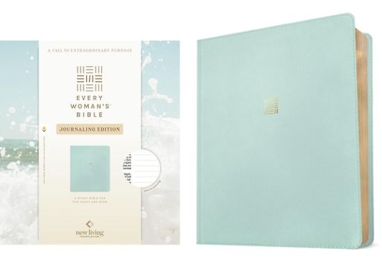 Picture of NLT Every Woman's Bible, Journaling Edition, Filament Enabled (Leatherlike, Seafoam Blue, Red Letter)