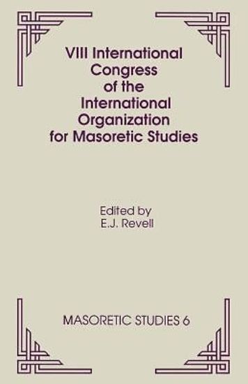 Picture of VIII International Congress of the International Organization for Masoretic Studies