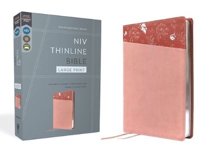 Picture of Niv, Thinline Bible, Large Print, Leathersoft, Pink, Red Letter, Comfort Print