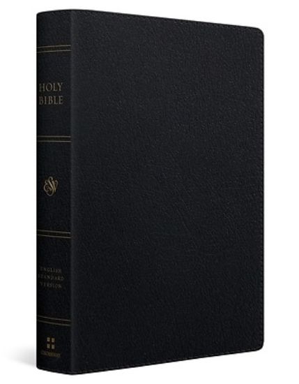 Picture of ESV Giant Print Personal Size Bible, Red Letter (Genuine Leather, Black)
